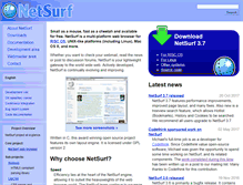 Tablet Screenshot of netsurf-browser.org